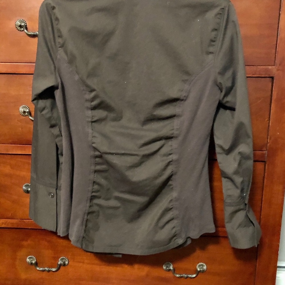 Euc! Small Button Down Fitted Top - image 2